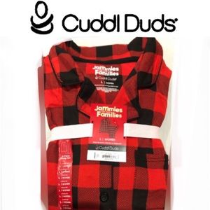 ♥️CUDDL DUDS Jammies For Your Families Buffalo Check 2pc Pajama set size L NWT
